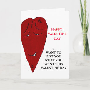Festiva DARLE LO QUE QUIERE tarjeta de San Valentín