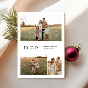 Festiva De Faith Modern Christian Navidades 3 Tarjeta de F