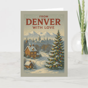 Festiva De la tarjeta de vacaciones plana de Denver con am