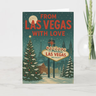 Festiva De Las Vegas con tarjeta de vacaciones plegadas de