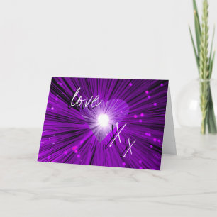 Festiva De los besos de Purple Heart tarjeta del el día de