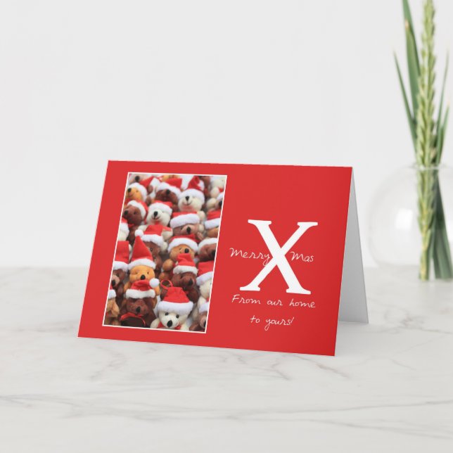 Festiva De nuestra casa a la tuya. tarjeta de navidades (Anverso)