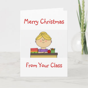 FESTIVA DE "TU CLASE" EN LA TARJETA DE FESTIVIDAD "NAVIDAD