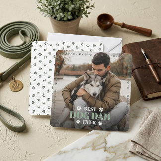 Festiva De Tu Perro Foto Verde Sage Tarjeta Plana Día del