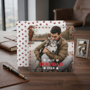 Festiva De tu perro Tarjeta plana del Día del Padre