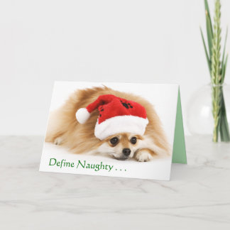 Festiva Definir tarjeta de Navidades traviesos