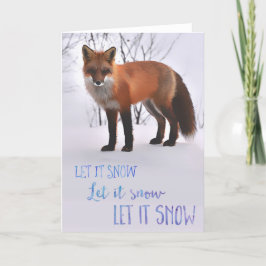 Festiva Deja Que Nieva La Tarjeta Fox