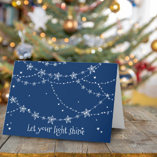 Festiva Deja que tu luz brille   Tarjeta de felicitación n