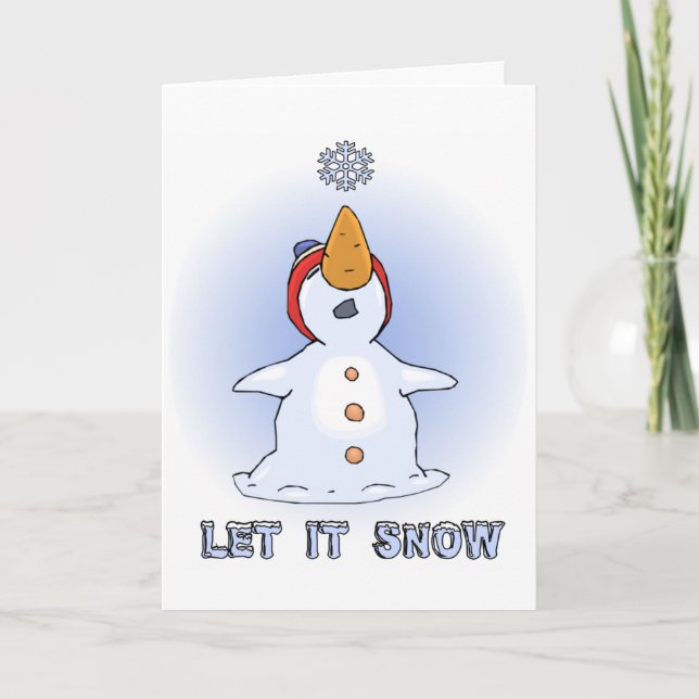 Festiva Dejáis le nevar tarjeta (Anverso)