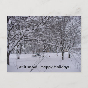 Festiva Déjalo nevar...Feliz postal de vacaciones