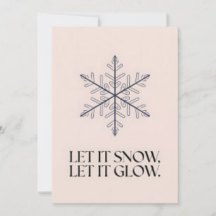 Festiva Dejar que nieve - Tarjeta de Navidades