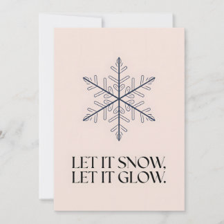 Festiva Dejar que nieve - Tarjeta de Navidades