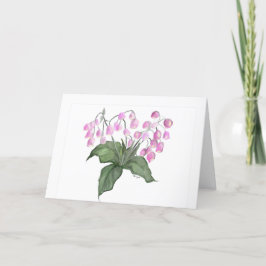 Festiva Delicada tarjeta de felicitación de la planta de f