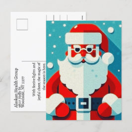 Festiva Deliciosa postal de vacaciones de Santa Claus