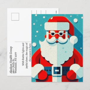 Festiva Deliciosa postal de vacaciones de Santa Claus