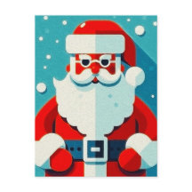 Deliciosa postal de vacaciones de Santa Claus