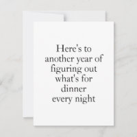 Descifrando la tarjeta de humor de la cena para pa