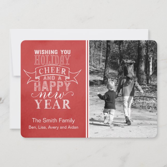 Festiva Deseándote La Salud De Las Fiestas | Tarjeta de co (Anverso)