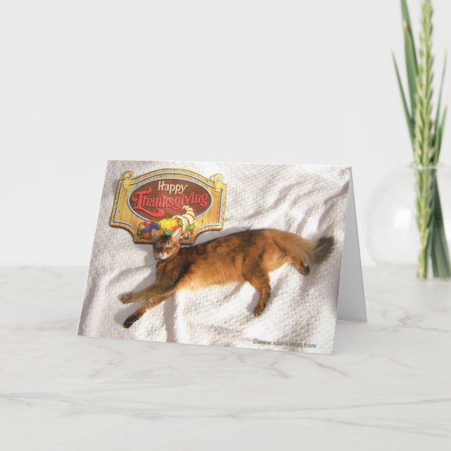 Festiva Desencadenar la tarjeta de acción de gracias de la (Anverso)