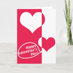 Festiva Deseo de la tarjeta del día de San Valentín