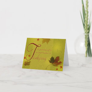 Festiva Deseos de Acción de Gracias Sale - Tarjeta de salu