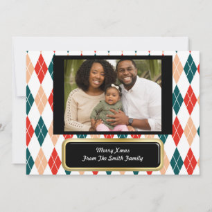 Festiva Deseos de Navidades benditos - Tarjeta cristiana P