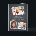 Festiva Deseos de vacaciones - Tarjeta Chalkboard<br><div class="desc">Las fotografías que se muestran son sólo muestras y no para reventa. Personalizar este producto con sus propias imágenes si desea comprarlo. PERSONALIZACIÓN ♡ Añadir su nombre, monograma, mensaje, etc. ♡ Usa tus fuentes favoritas. ♡ Agregar colores personalizados. NOTA ♡ los colores mostrados en línea pueden variar ligeramente respecto al...</div>