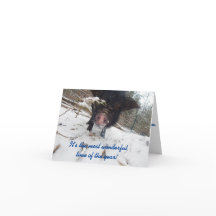 Deseos de vacaciones, tarjeta de Navidades de cerd