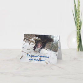 Festiva Deseos de vacaciones, tarjeta de Navidades de cerd