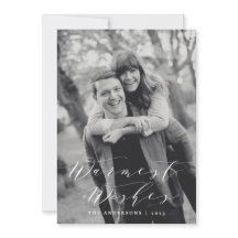 Deseos más Cálidos | Tarjeta de Foto de Vacaciones