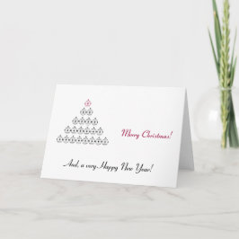 Festiva Deseos para Navidades y tarjeta de felicitación de