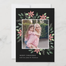 Día de fiesta floral, tarjeta de la foto del