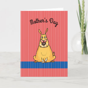 Festiva Día de la Madre humorístico de la tarjeta de perro
