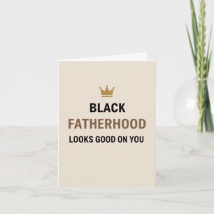 Festiva Día del Padre tarjeta La paternidad se ve bien