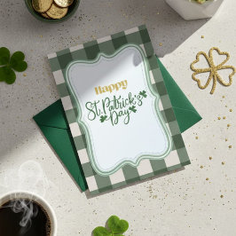 Festiva Día Feliz de San Patricio Tarjeta de Felicitación 