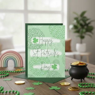 Festiva Día Feliz de San Patricio Tarjeta de Felicitación 