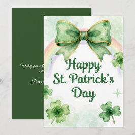 Festiva Día Feliz de San Patricio Tarjeta de Felicitación