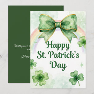 Festiva Día Feliz de San Patricio Tarjeta de Felicitación 