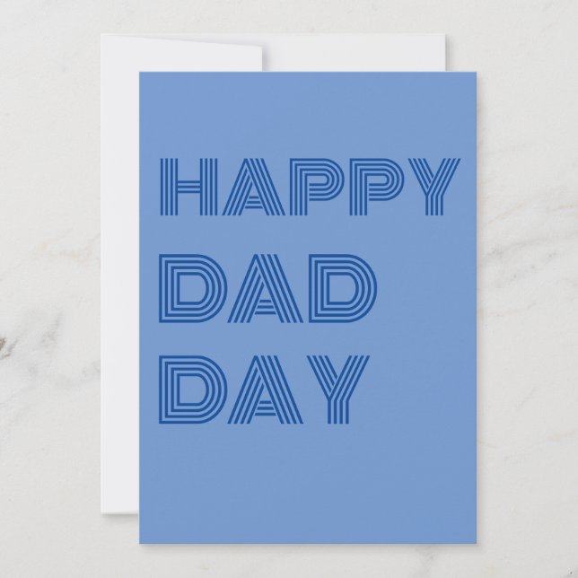 Festiva Día Feliz del Padre - Tarjeta de Feliz Cumpleaños  (Anverso)
