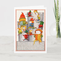 DIEZ SEÑORES UNA Tarjeta DE Navidades DE APERTURA