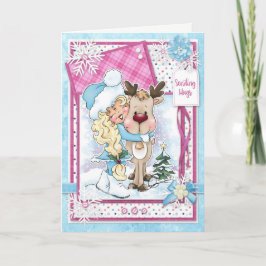 Festiva Digi Doodles Enviar Tarjeta De Saludo De Abrazos D