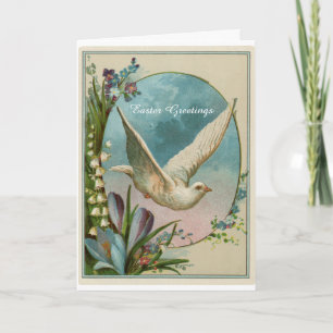 Festiva Diseño de época Tarjeta religiosa de felicitación 