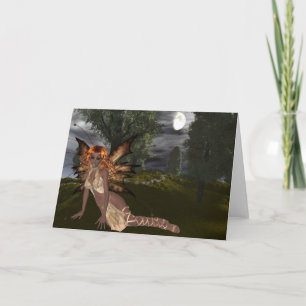 Festiva Diseño de hadas nocturnas 1 - Tarjeta de saludo de