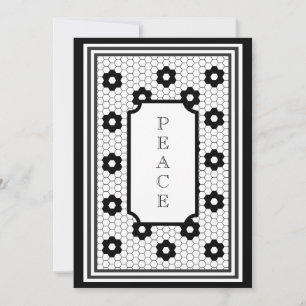 Festiva Diseño de mosaico clásico con tarjeta de vacacione