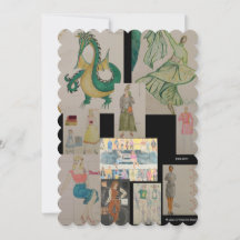 Diseño del traje: Una tarjeta de felicitación de