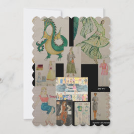 Festiva Diseño del traje: Una tarjeta de felicitación de