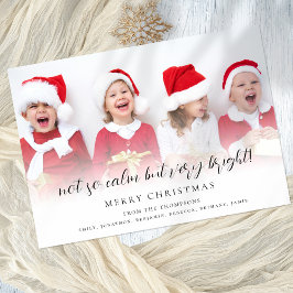 Festiva Diversión No es tan calurosa Script Foto Tarjeta d