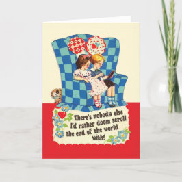 Festiva DOMICILIO - tarjeta Día de San Valentín retro dive