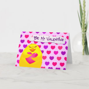 Festiva Dulce chica enamorada de mensaje, tarjeta de salud