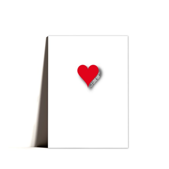 Festiva Dulce dulce corazón mínimo tarjeta de San Valentín (Subido por el creador)